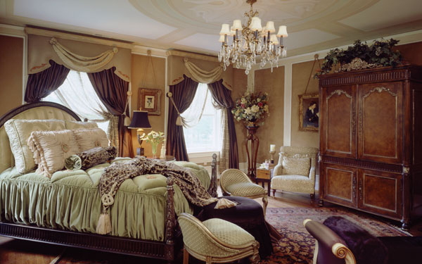 ornate vintage style bedroom