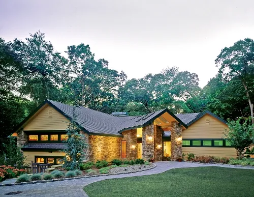 Front View of Featured Green Home