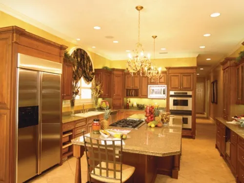 amenity-filled kitchen floor plan