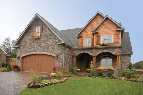 Craftsman Home During Fall