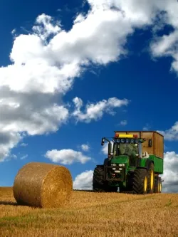 farm equipment in field