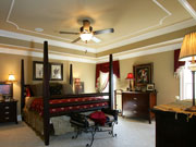 Living room decorative moulding and trim in home