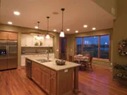 Kitchen with wood Flooring