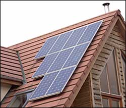 Solar Panels on Home Roof