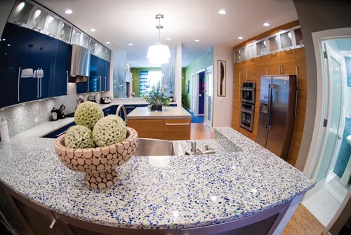 Recycled Glass Counter Tops