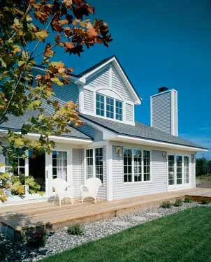 sleek backyard deck