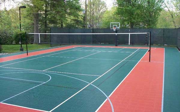 tennis and basketball court