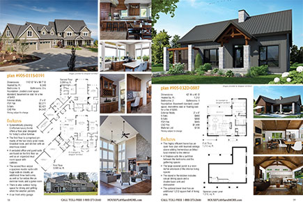 Country and Craftsman Home Plans Layout Image