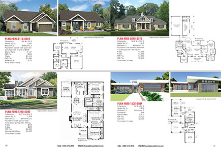 Design America Presents One-Story House Plans Layout Image