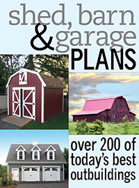 Shed, Barn and Garage Plans Book Image