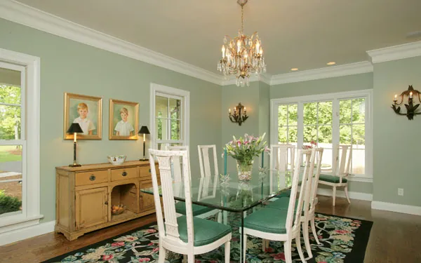 springtime themed dining room