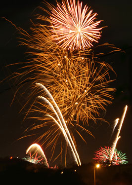 fireworks display