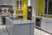 thumbnail of yellow walled kitchen